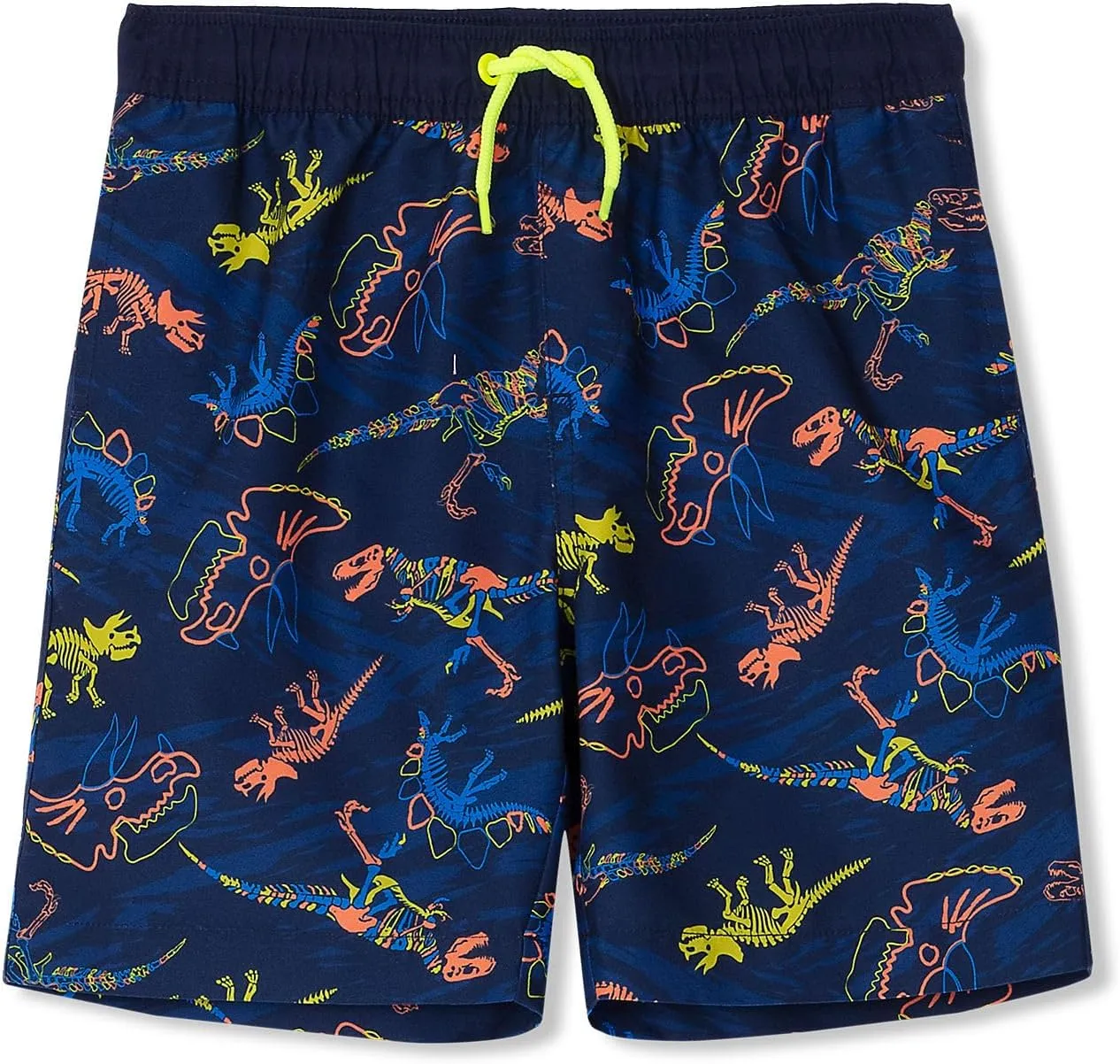 Lands' End Boys Slim Printed Volley Swim Trunks