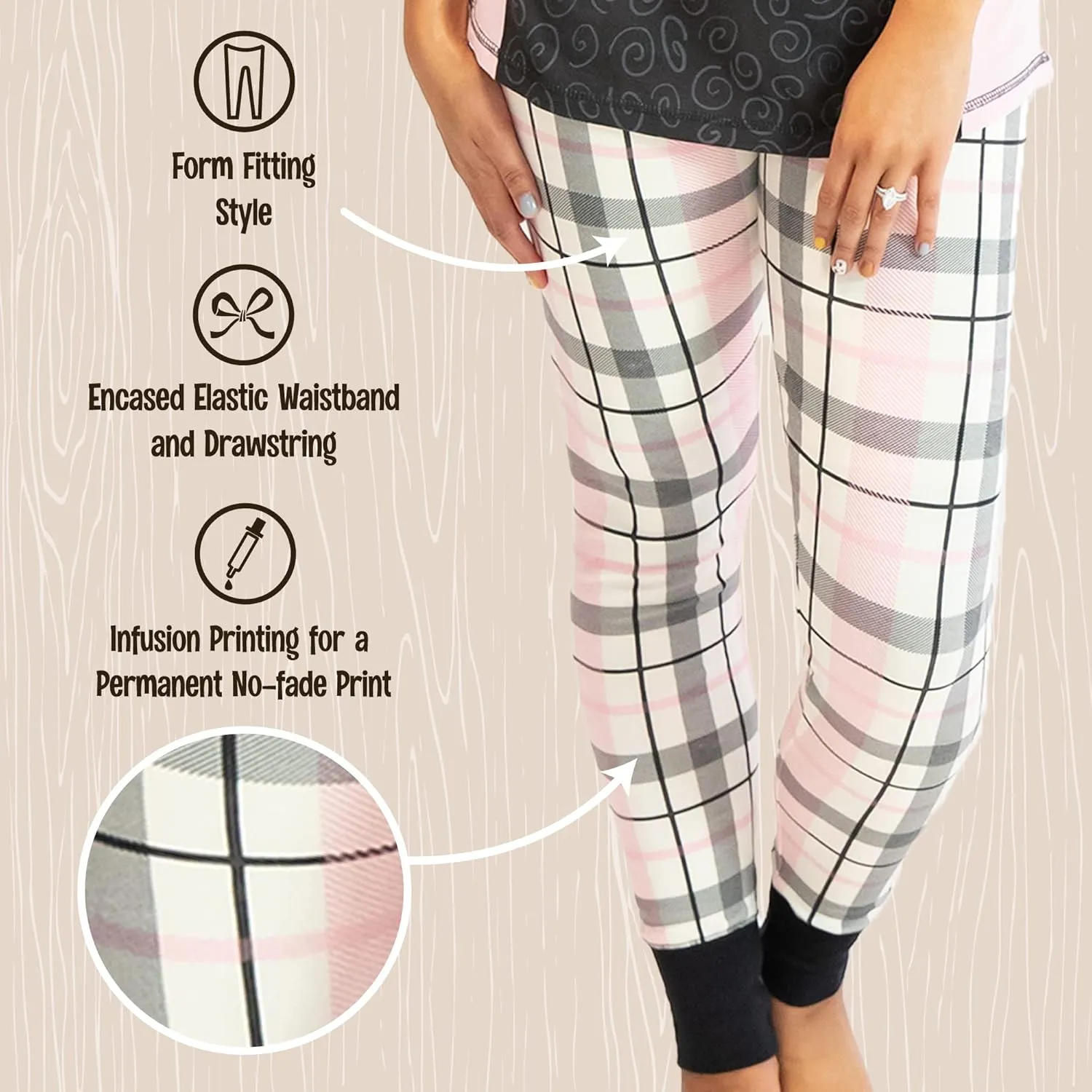 Lazy One Women's Leggings and Tees, Pajama Separates, Cozy Loungewear for Women