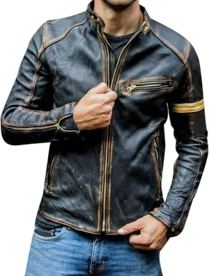 Leather Jacket Autumn Loose Solid Color Zip PU Leather Jacket Short Lapel Motorcycle Leather Jacket Coat Leather
