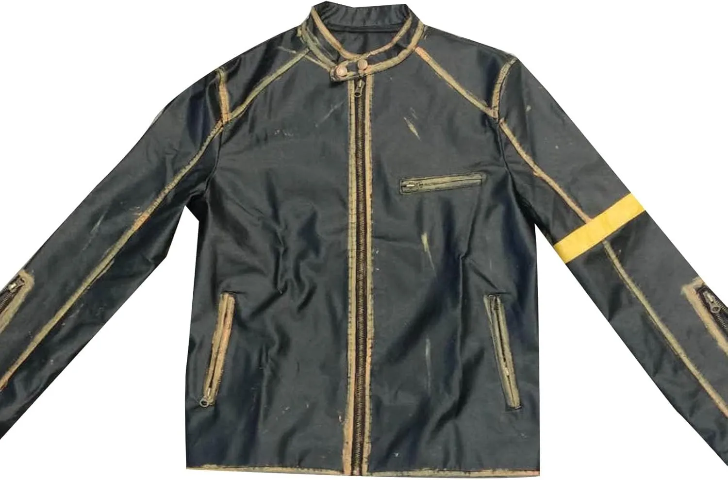 Leather Jacket Autumn Loose Solid Color Zip PU Leather Jacket Short Lapel Motorcycle Leather Jacket Coat Leather