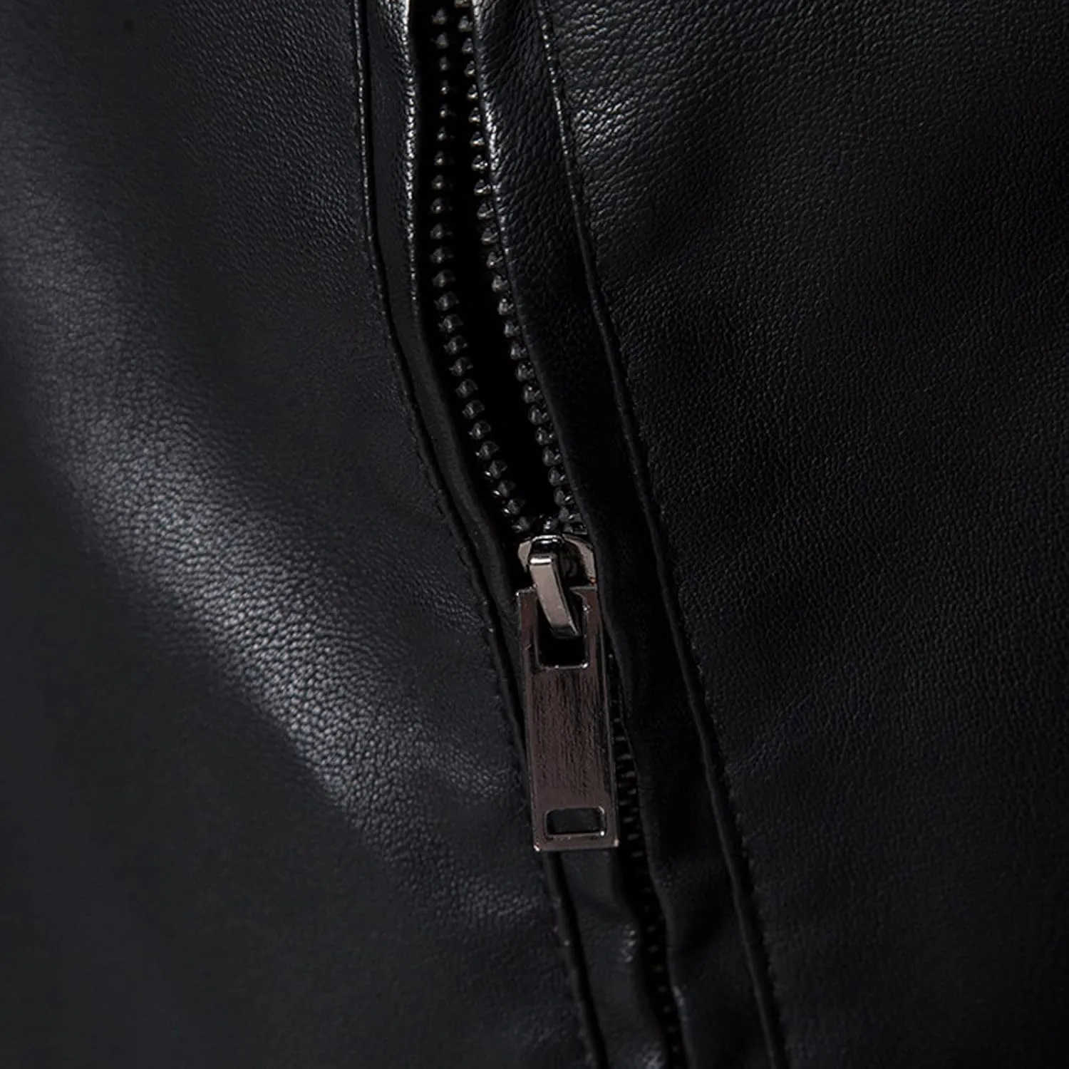 Leather Jacket Mens Cafe Racer Real Lambskin Leather Jacket Short Lapel Motorcycle Leather Jacket Coat Leather
