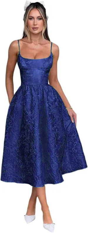 LECOYOYO Jacquard Homecoming Dresses with Bow Satin Short Prom Dress for Teens Spaghetti Straps Cocktail Party Dress