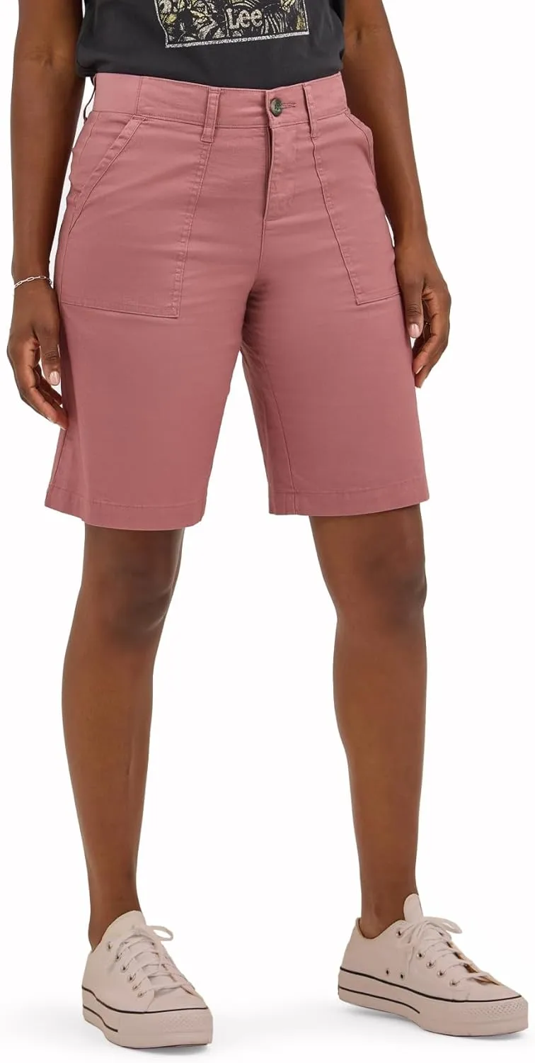 Lee Women's Ultra Lux Comfort with Flex-to-go Utility Bermuda Short