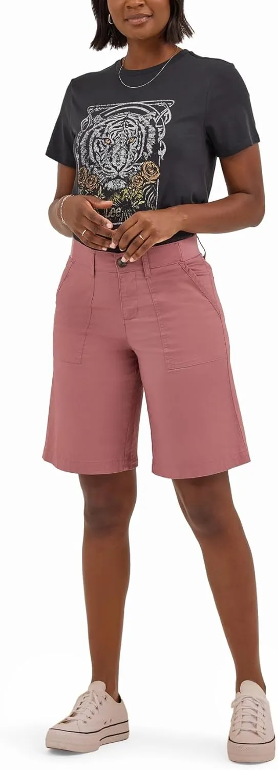 Lee Women's Ultra Lux Comfort with Flex-to-go Utility Bermuda Short