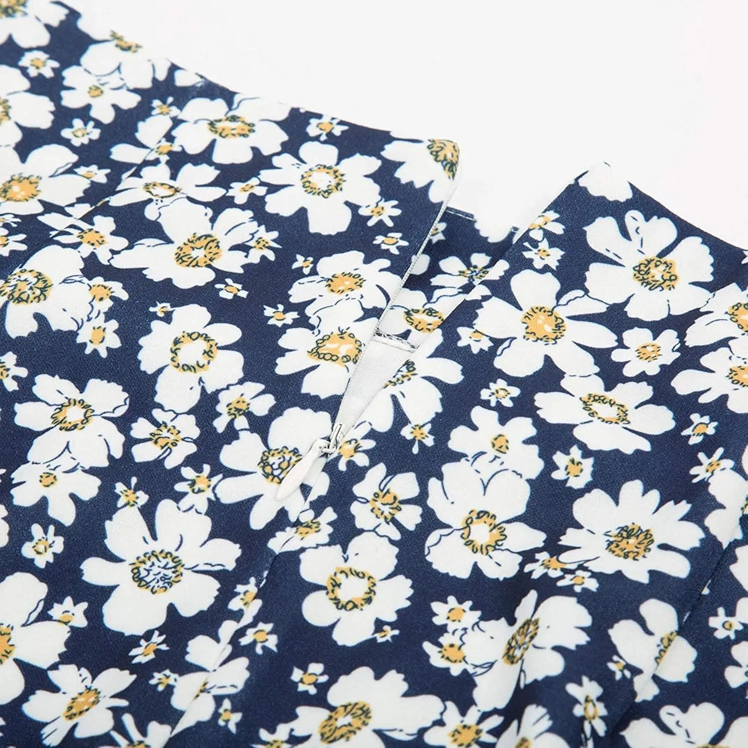 Long Flowy Skirts for Women Trendy Boha Floral Print Tummy Control Slim High Elastic Waist Casual Skirts with Slit