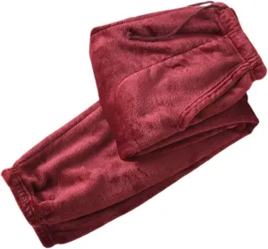 Lu's Chic Mne's Long Plush Pajama Pants Fuzzy Fleece Baggy Fluffy Sweatpants Warm Casual Loose Fit Winter Loungewear