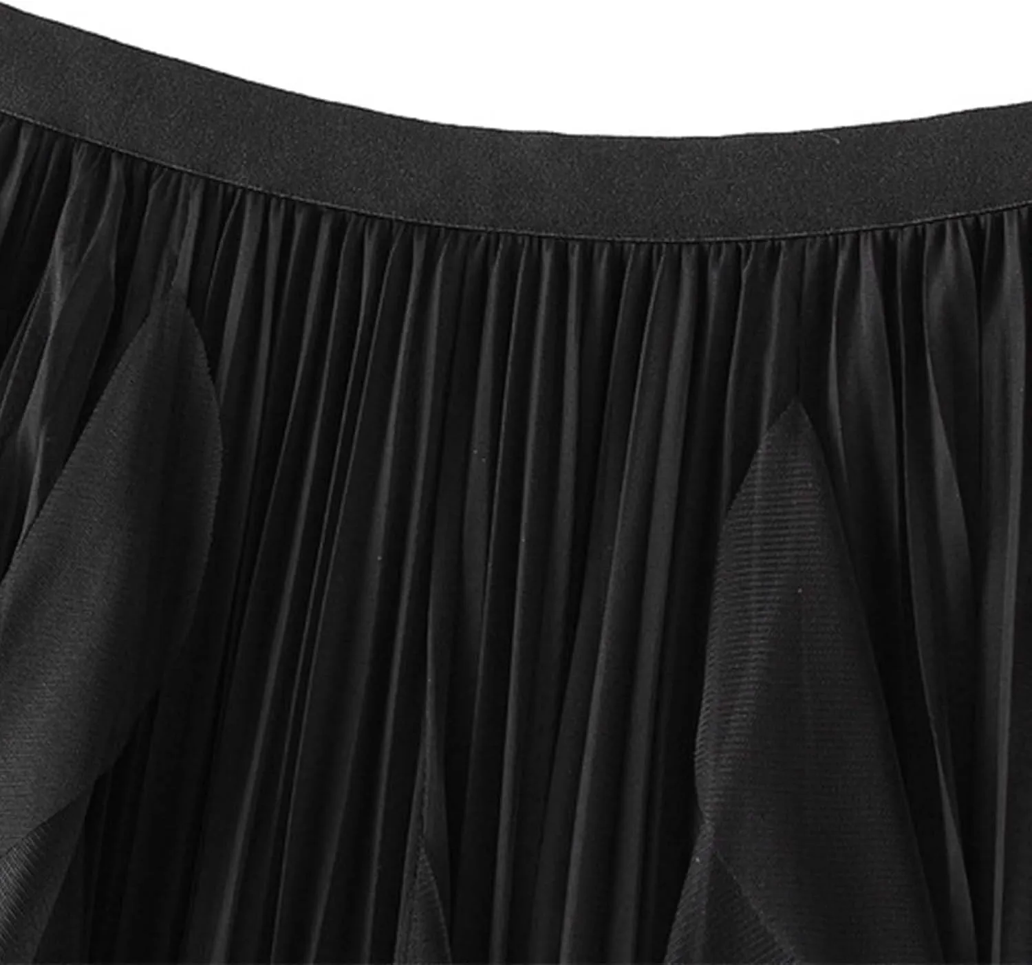 Maxi Skirts for Women 2025 Trendy Sheer Multi Layer Pleated Loose Casual Summer Midi Skirts for Vacation Streetwear
