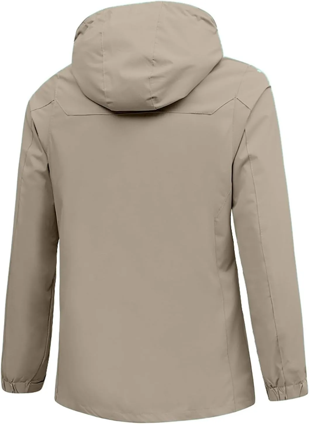 Men Lightweight Windbreaker Jacket Oversize Breathable Full Zip Waterproof Hooded Raincoat Travel Hiking Work Outwear
