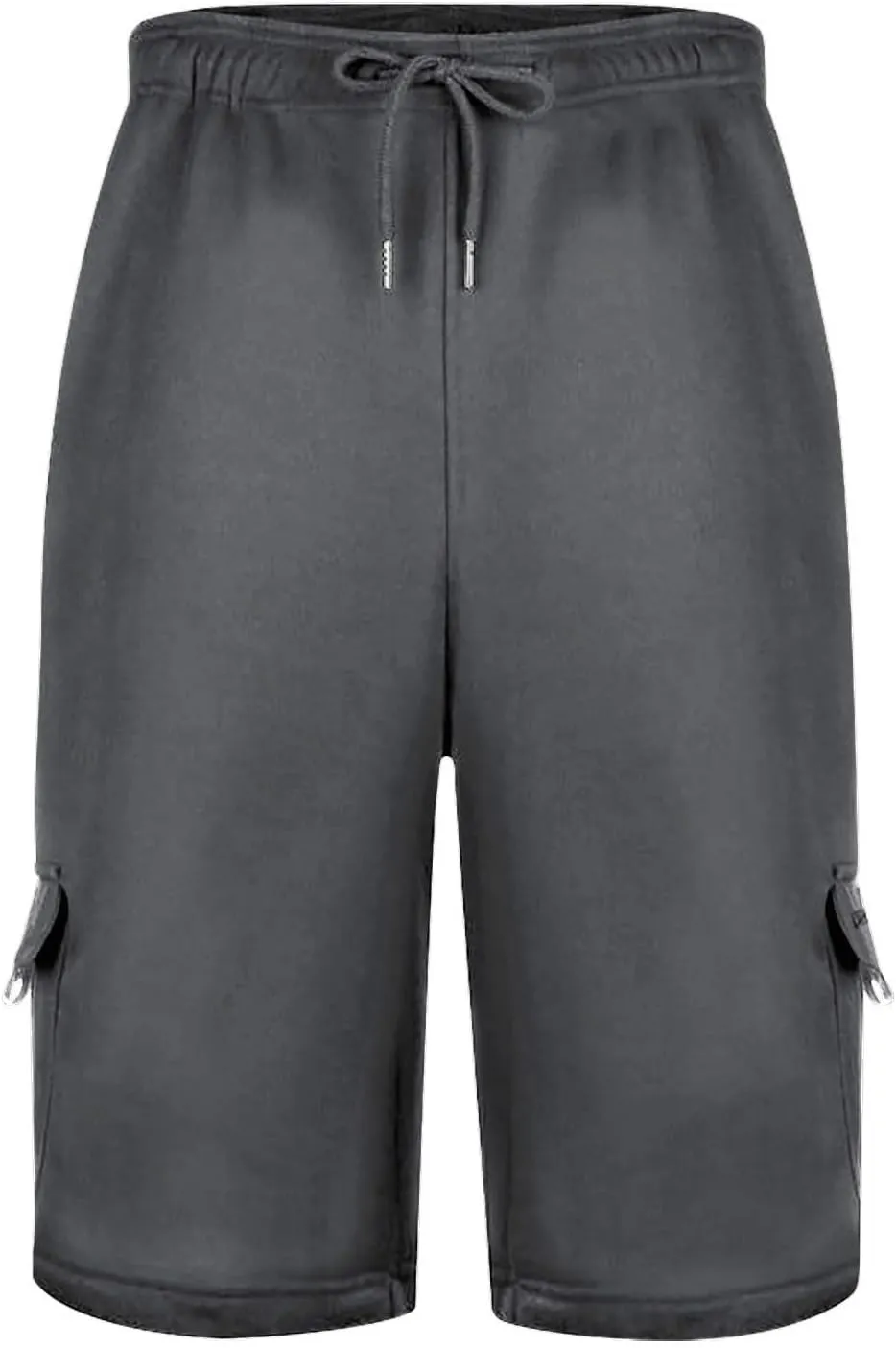 Men's Cargo Shorts Drawstring Elastic Waist Baggy Sports Sweat Shorts Big Tall Running Workout Shorts with Pockets