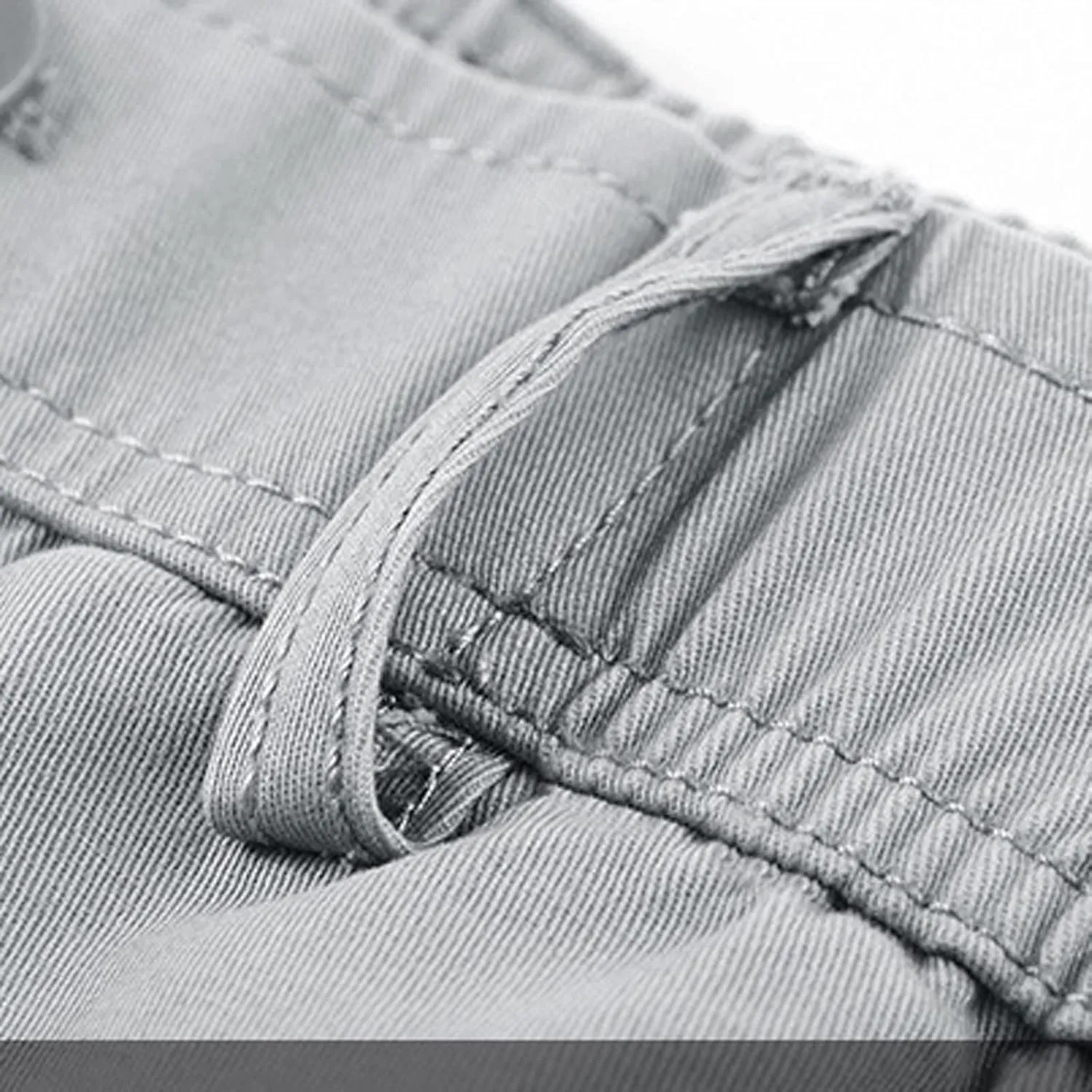 Men's Cargo Shorts Multi Pockets Elastic Waist Casual Chino Pants Summer Fashion Zipper Hiking Golf Fishing Shorts
