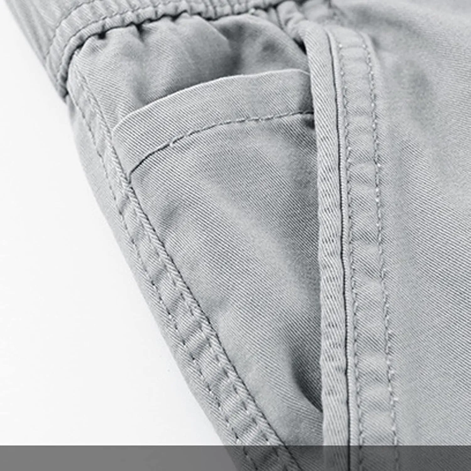 Men's Cargo Shorts Multi Pockets Elastic Waist Casual Chino Pants Summer Fashion Zipper Hiking Golf Fishing Shorts