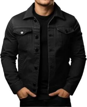 Men's Classic Denim Jacket Slim Fit Casual Fashion Jean Coat Jean Jacket for Men Fashion Trucker Denim Jacket