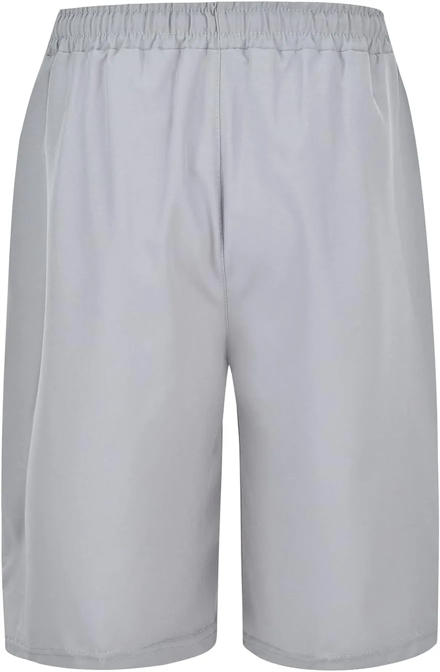 Men's Cotton Shorts Loose Fit Casual Elastic Waist Drawstring Lightweight Workout Lounge Beach Jersey Sweat Shorts