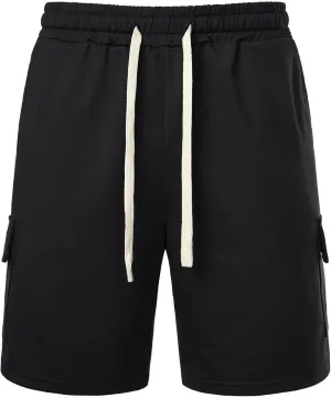 Men's Gym Workout Shorts 7 Inch Athletic Shorts Drawstring Summer Cargo Pants Quick Dry Running Shorts with Pockets