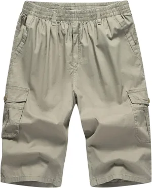 Mens Lightweight Comfy Soft Cotton Shorts Classic Fit Loose Lounge Shorts Summer Fashion Outdoor Active Work Shorts
