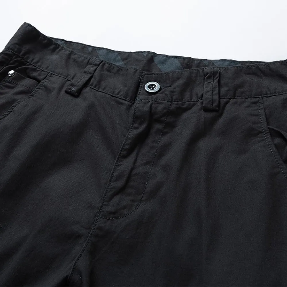 Men's Lightweight Striped Cargo Shorts Summer Slim Fit Cotton Casual Shorts