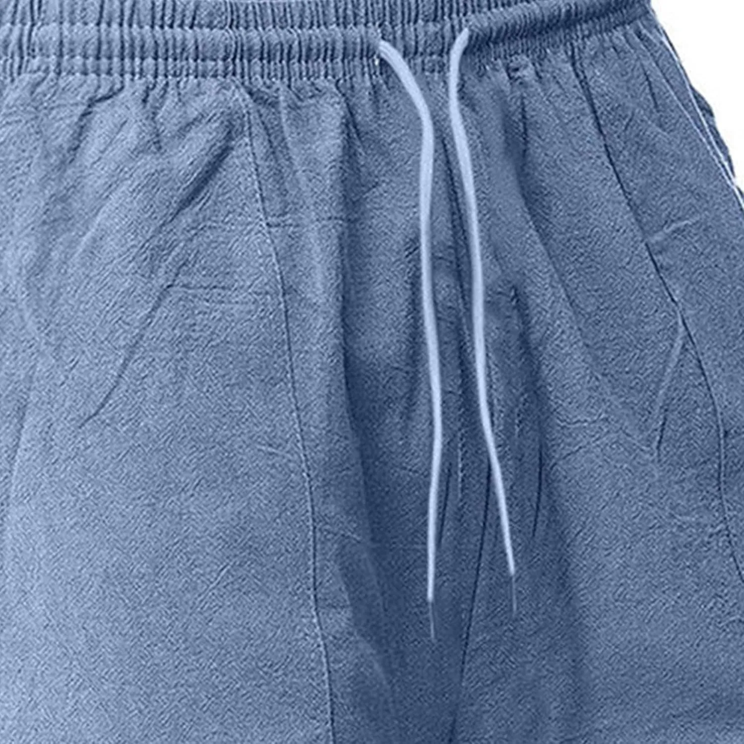 Men's Lounge Cotton Linen Long Leisure Shorts Casual Breathable Track Shorts Marathon Performance Beach Shorts