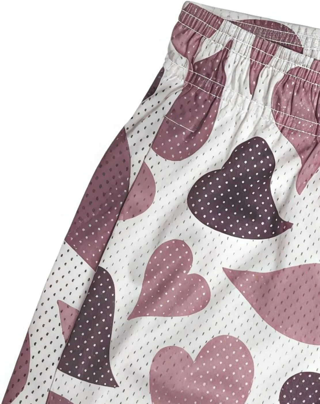 Men's Love Floral Print Mesh Breathable Shorts Beach Summer Casual Shorts Basketball Running Quick Dry Shorts with Pockets