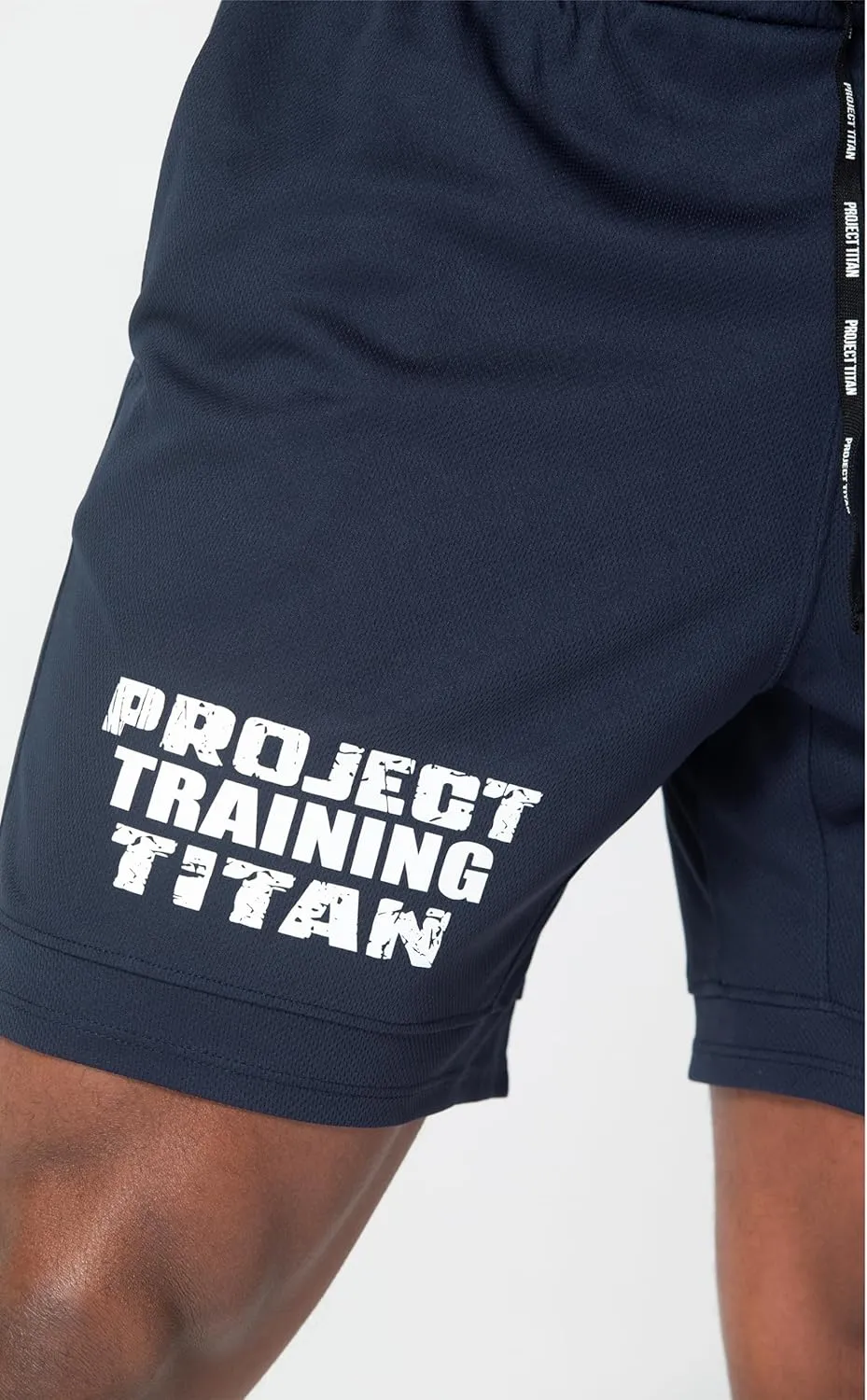 Men's Mesh Gym Shorts with Zipper Pocket 7"