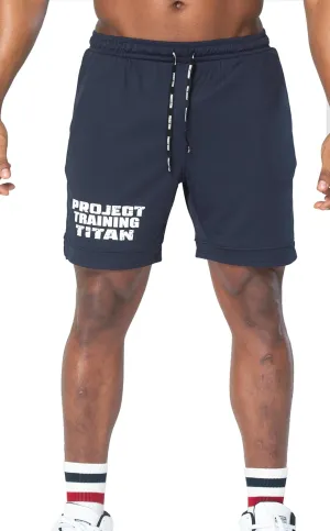 Men's Mesh Gym Shorts with Zipper Pocket 7"