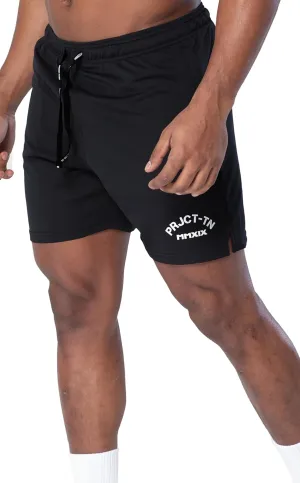 Men's MMXIX Mesh Gym Shorts with Zipper Pockets 6"