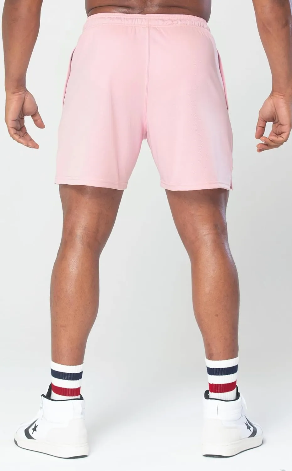 Men's MMXIX Mesh Gym Shorts with Zipper Pockets 6"