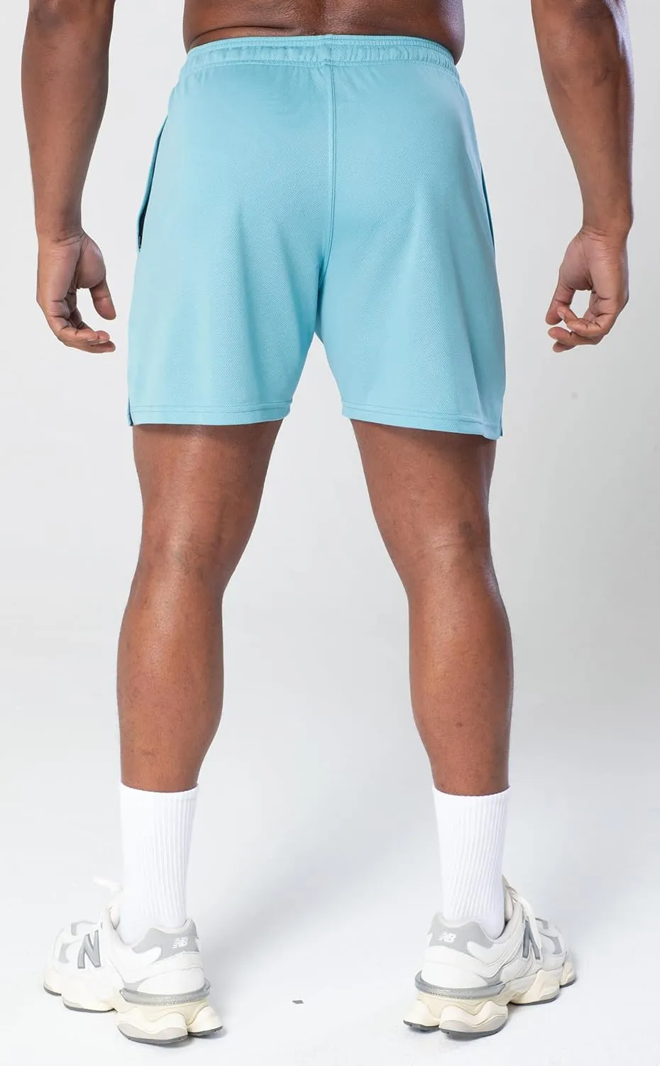 Men's MMXIX Mesh Gym Shorts with Zipper Pockets 6"