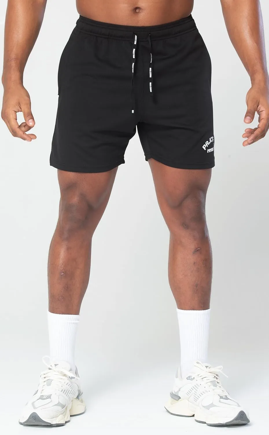 Men's MMXIX Mesh Gym Shorts with Zipper Pockets 6"
