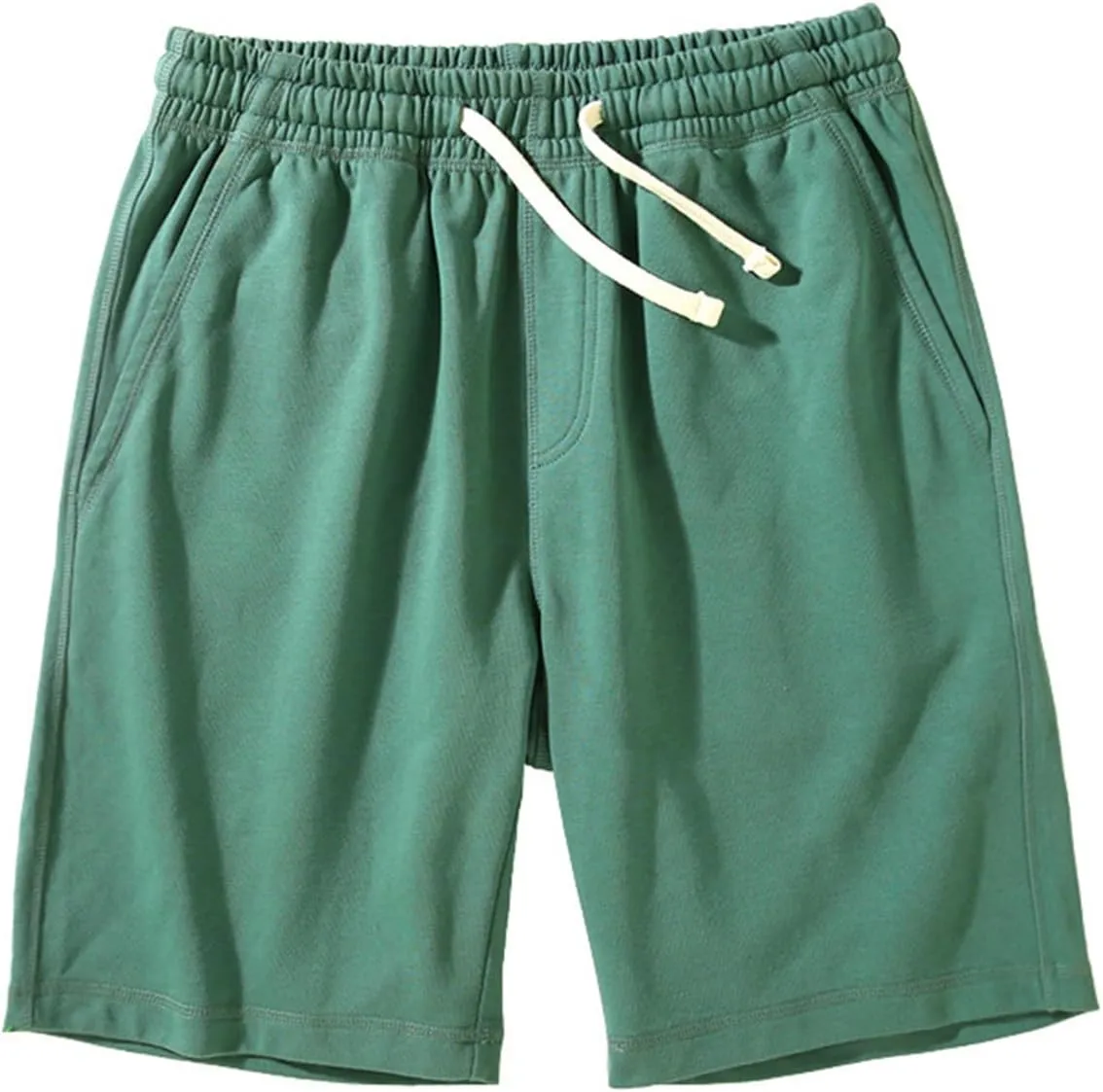 Mens Pajama Shorts Sleep Lounge Bottoms Cotton Lightweight Loungewear Shorts