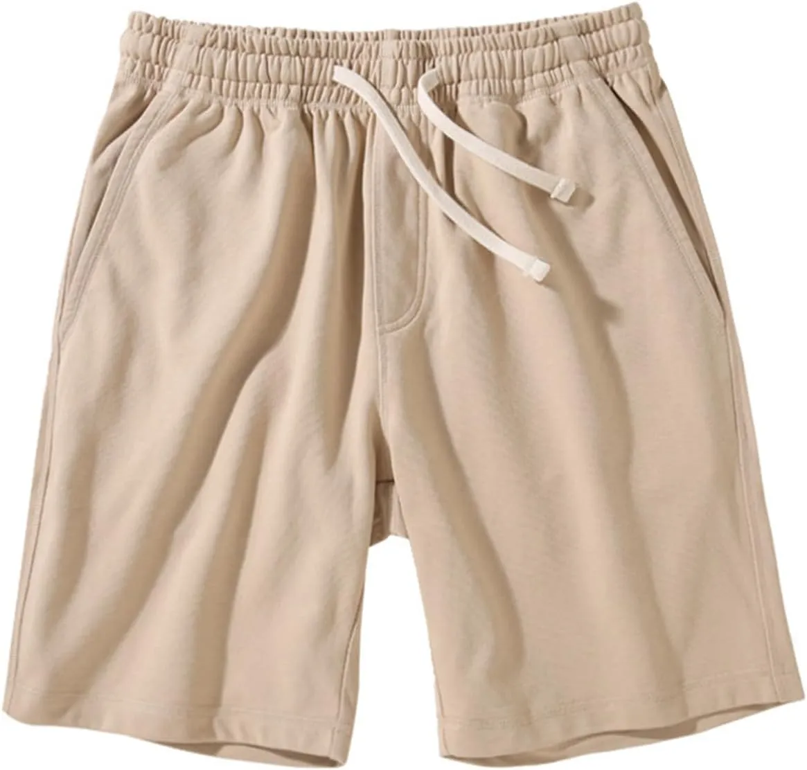 Mens Pajama Shorts Sleep Lounge Bottoms Cotton Lightweight Loungewear Shorts
