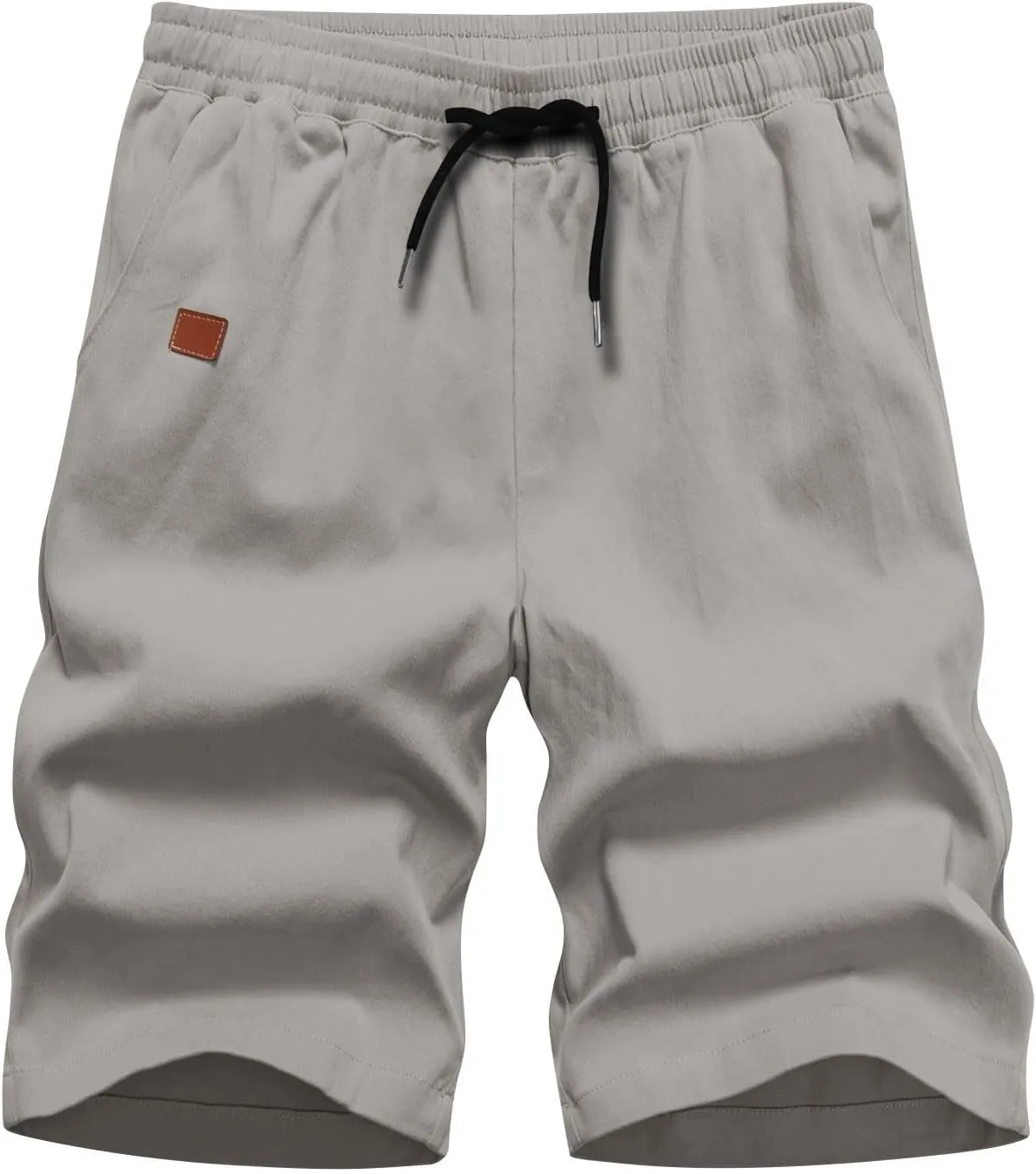 Mens Shorts Casual Drawstring Lounge Shorts Elastic Waist Athletic Summer Shorts Plus Size Running Gym Shorts Pockets
