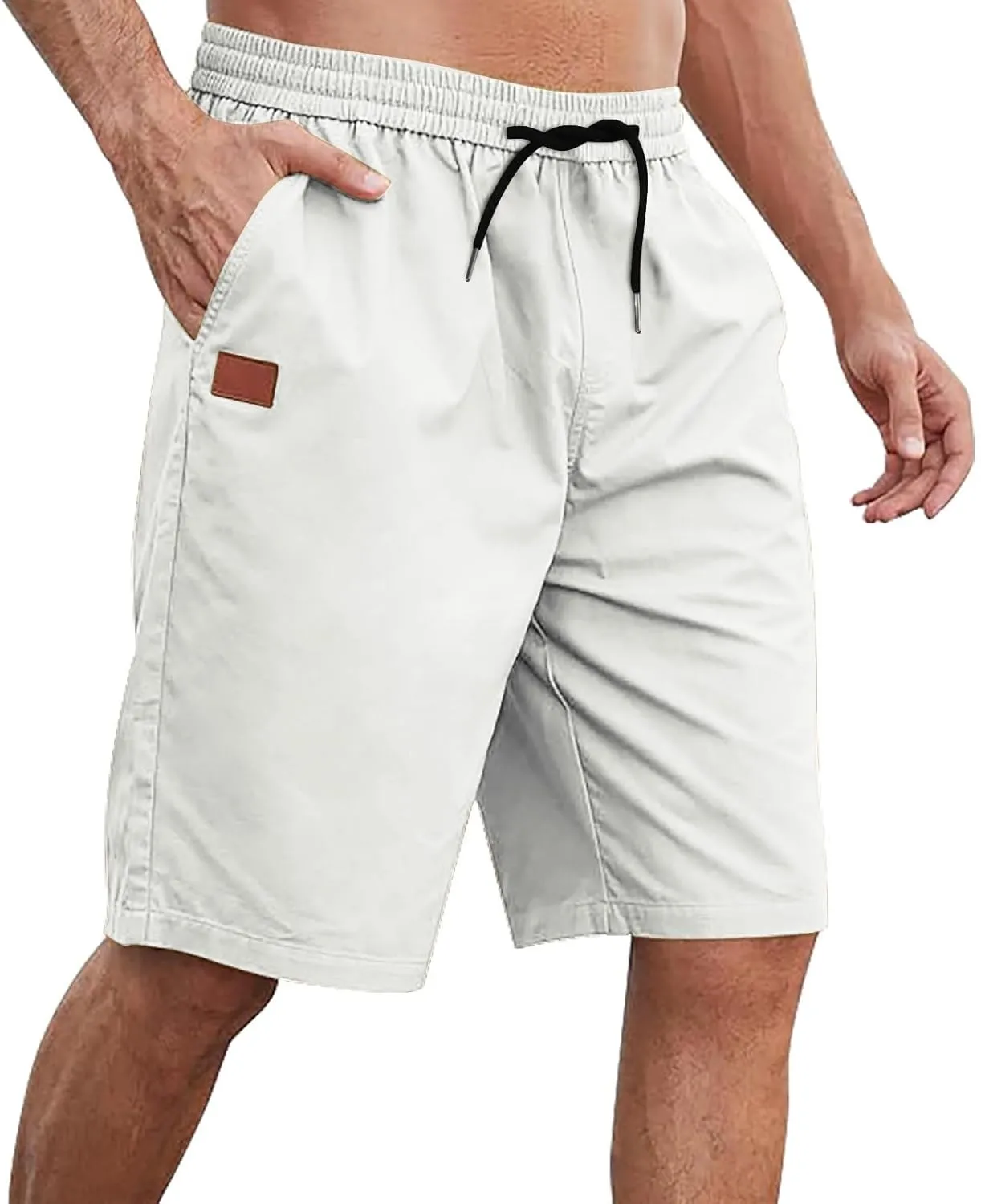Mens Shorts Casual Drawstring Lounge Shorts Elastic Waist Big and Tall Summer Shorts Plus Size Athletic Running Shorts