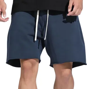 Mens Shorts Cotton Athletic Shorts Men's Casual Lounge Shorts Relaxed Fit Summer Drawstring Shorts Slacks with Pocket