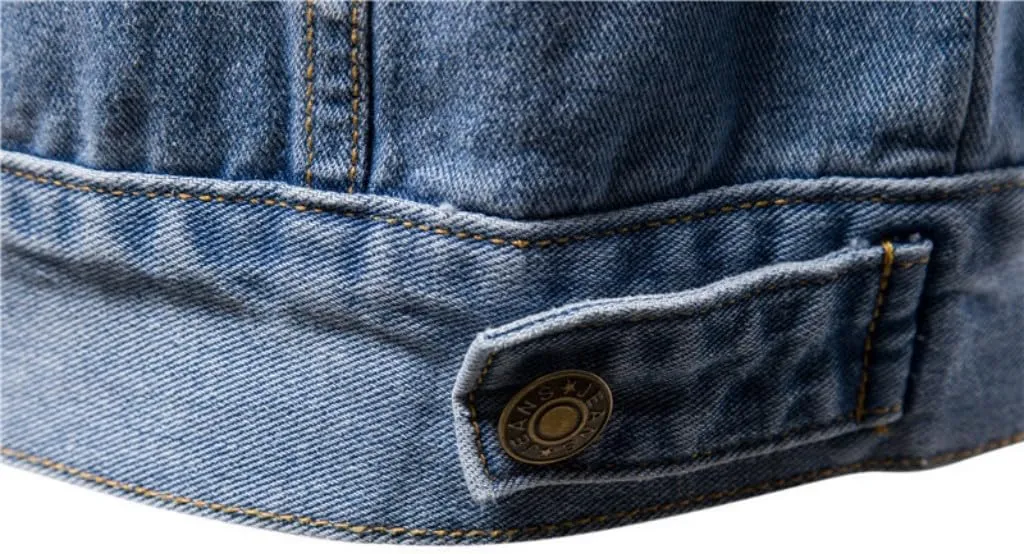 Mens Slim Fit Casual Denim Jackets Classic Fashion Regular Fit Utility Pockets Trucker Jean Coat Field Work Shirt Jacket