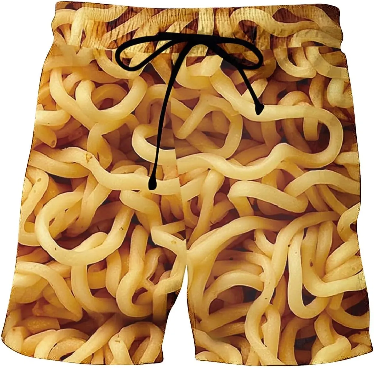 Mens Swim Shorts Y2k Print Style Drawstring Casual Shorts Summer Quick Dry Lightweight Workout Shorts Vacation Shorts
