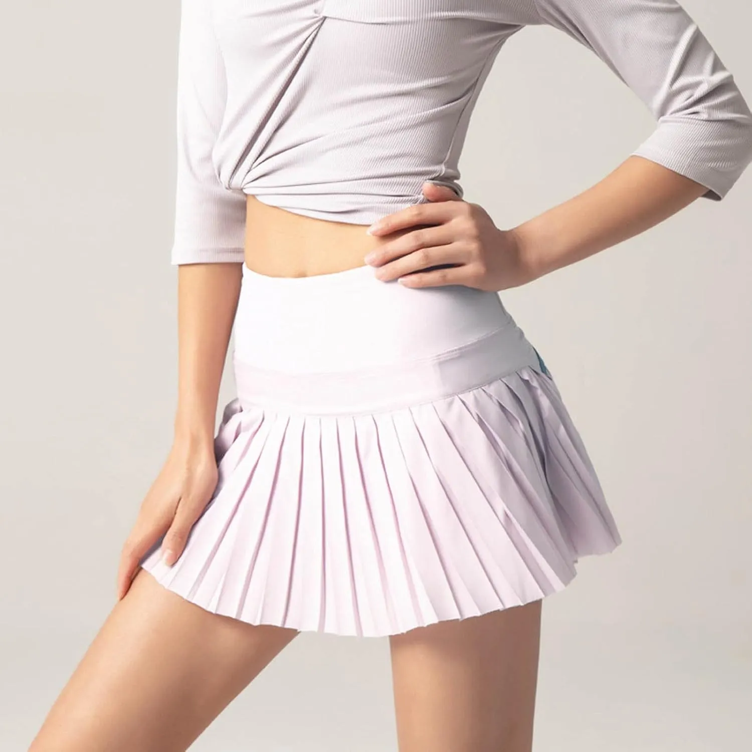 Mini Skirts for Women Women's High Waisted Running Skorts Sports Pleated Skirts Pockets Pleated Skirt for Women