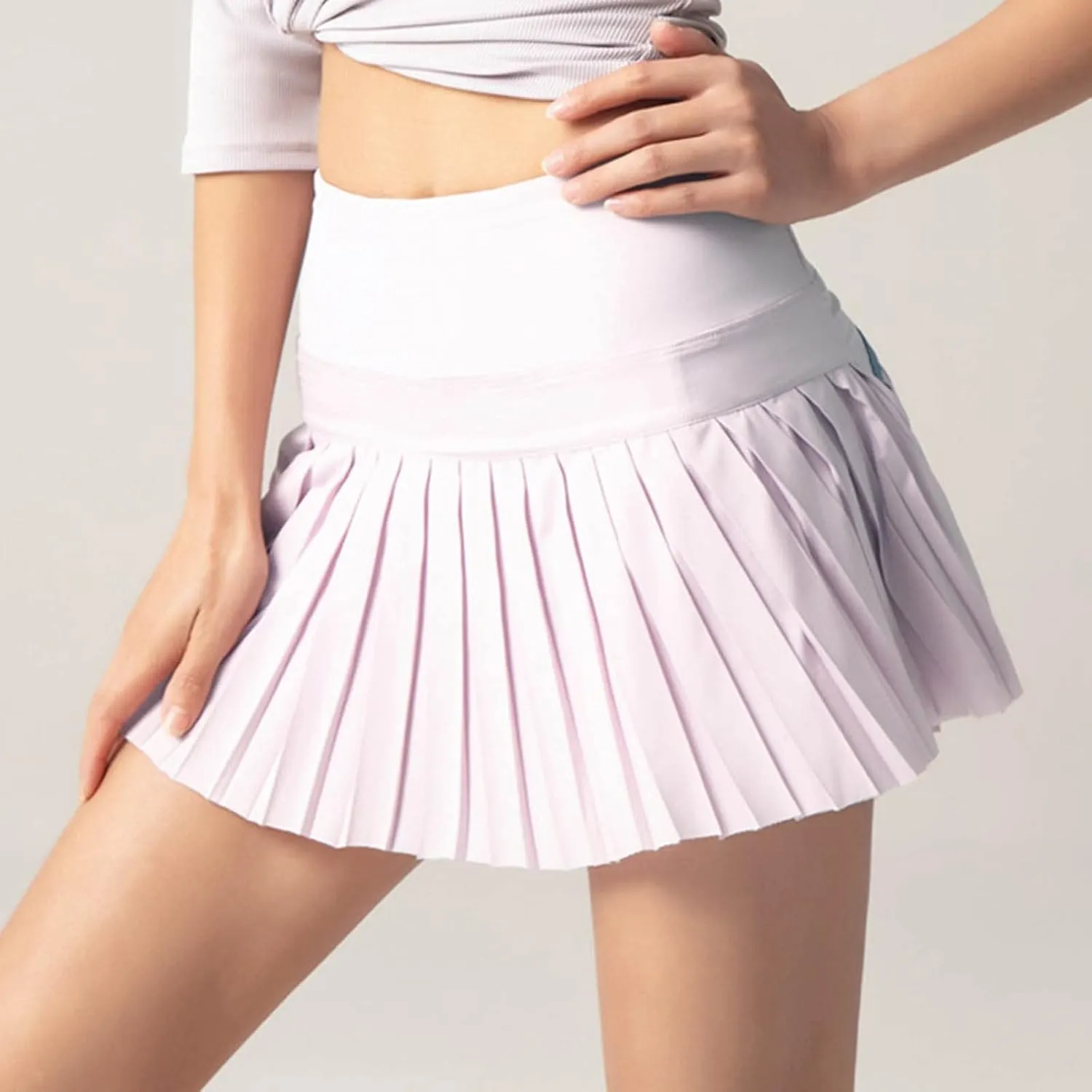 Mini Skirts for Women Women's High Waisted Running Skorts Sports Pleated Skirts Pockets Pleated Skirt for Women
