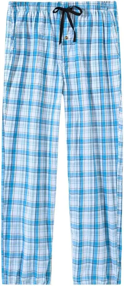 MoFiz Men's Pajama Pants Ultra Lightweight Pjs Bottoms Sleepwear Bottom Pants with Pocket Drawstring 3-Pack