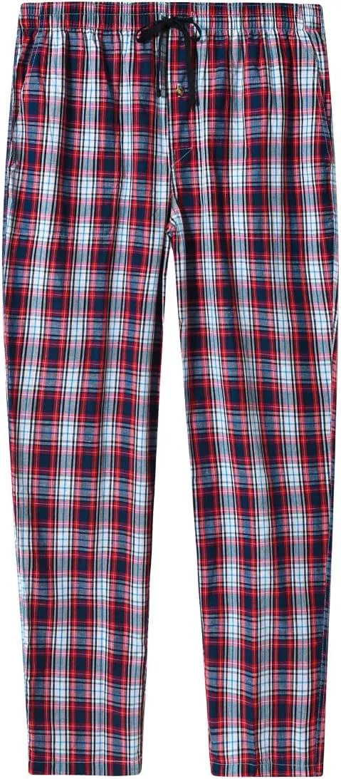 MoFiz Men's Pajama Pants Ultra Lightweight Pjs Bottoms Sleepwear Bottom Pants with Pocket Drawstring 3-Pack