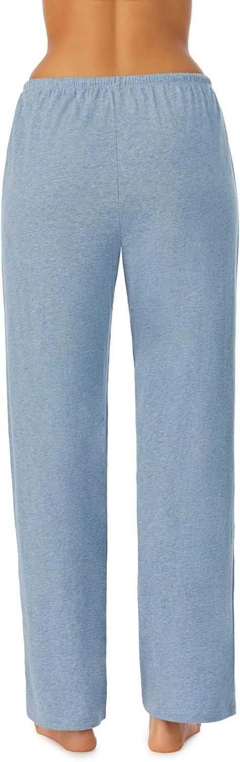 Nautica Womens Sleep Pants - Long Length, Breathable Pajama Bottoms - Cotton Knit Jersey Sleepwear and Loungewear