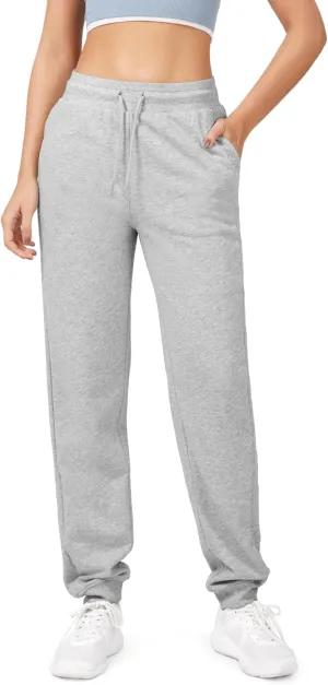 ODODOS Women's Jogger Sweatpants Cotton French Terry High Waist Casual Lounge Pants with Pockets