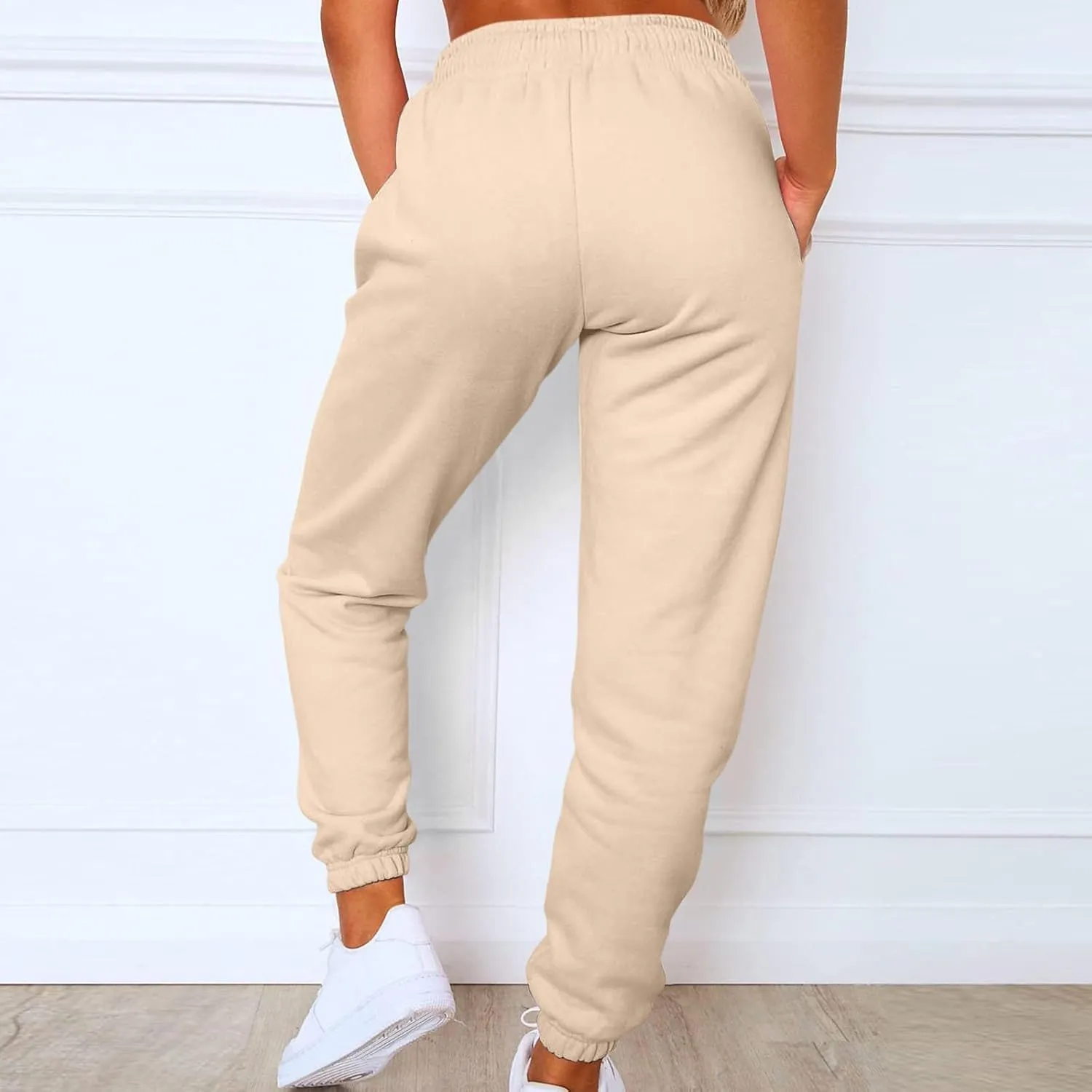 Oversized Active Sweatpants for Women Loose fit Drawstring Joggers with Pockets Lounge Pants for Yoga Workout Running