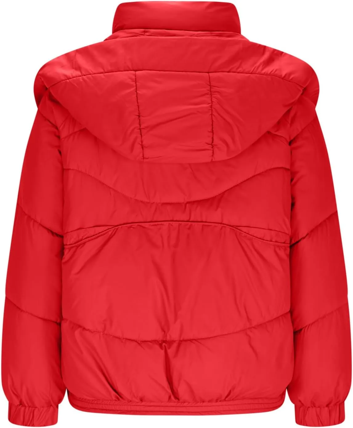 Quilted Jackets for Women Puffy Bubble Puffer Coat Winter Loose Outerwear Warm Down Jackets with Removable Hood