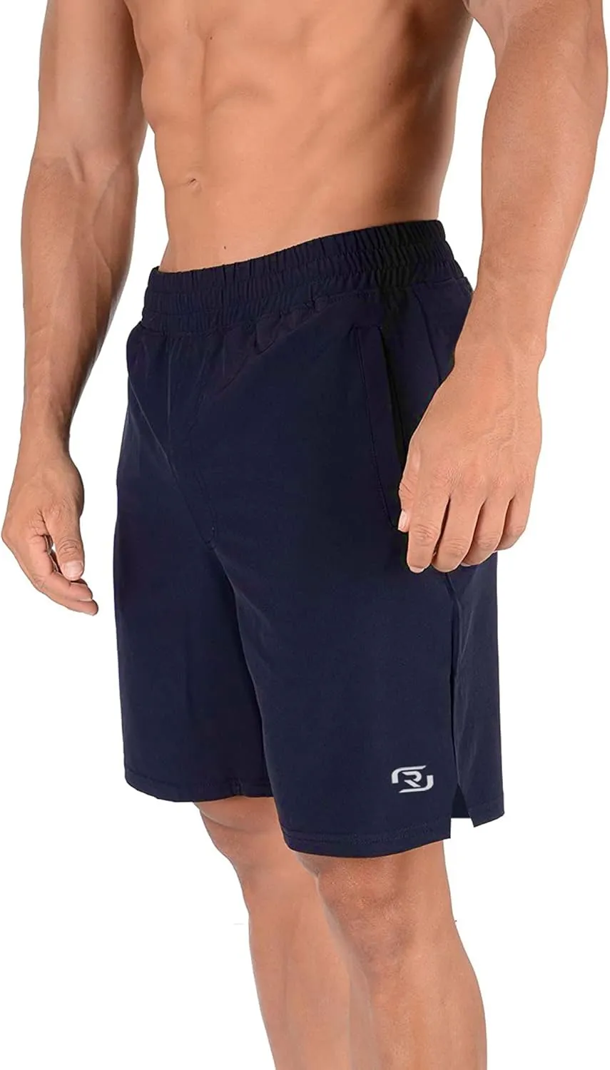 RONEX Training Sleek Shorts Gym Workout Shorts Quick Dry Weightlifting Pants Jogger with Pockets Runnning Bodybuilding