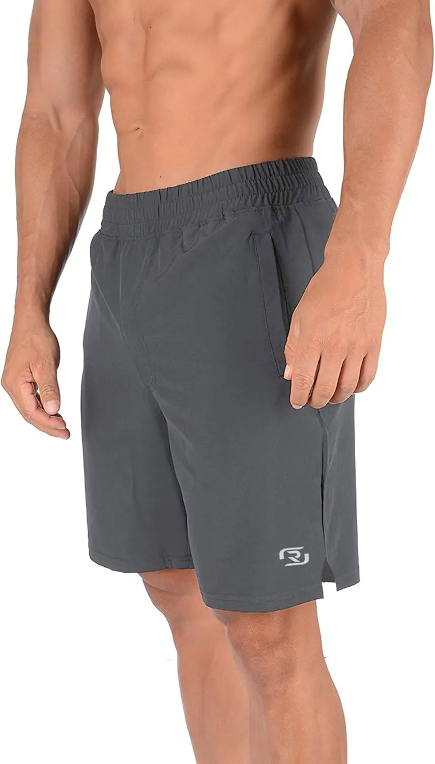RONEX Training Sleek Shorts Gym Workout Shorts Quick Dry Weightlifting Pants Jogger with Pockets Runnning Bodybuilding
