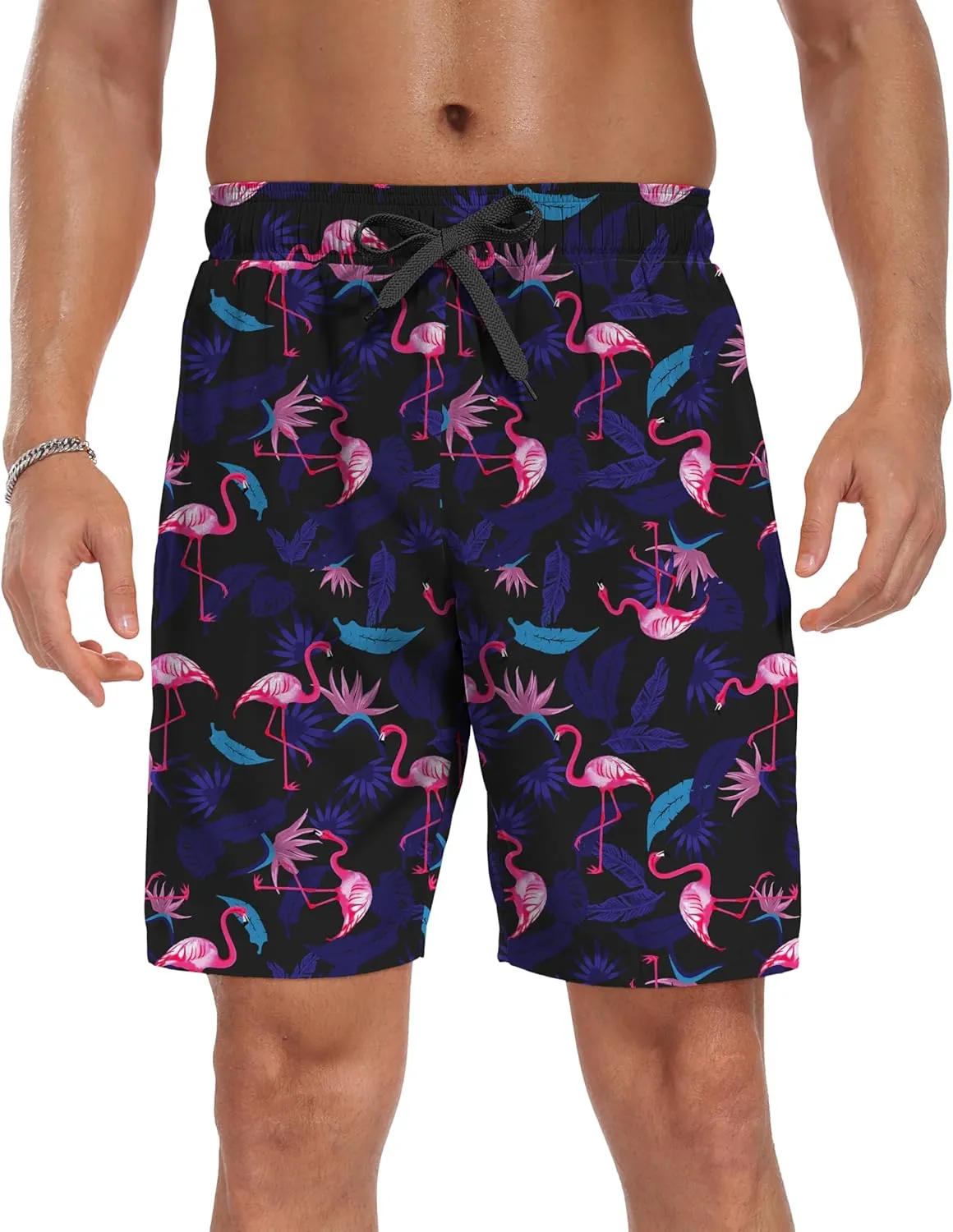 Sailwind Men Swim Trunks with Compression Liner 9" Beach Shorts Quick Dry with Zipper Pockets Board Shorts