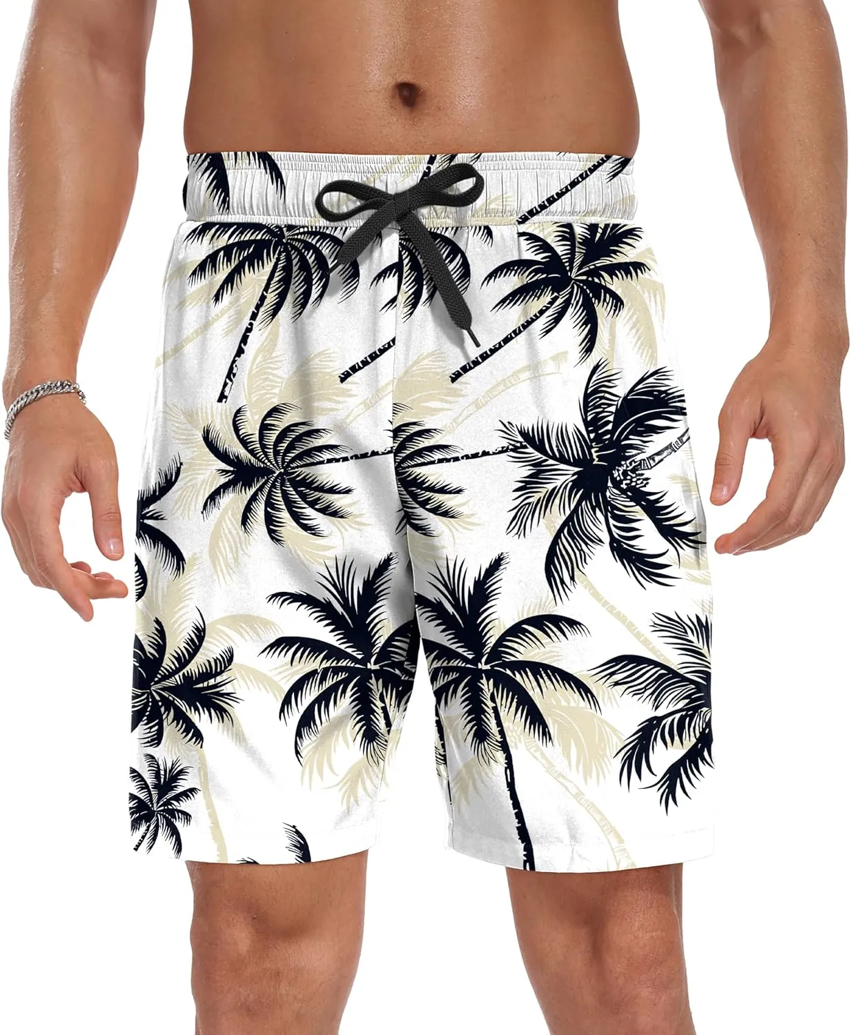Sailwind Men Swim Trunks with Compression Liner 9" Beach Shorts Quick Dry with Zipper Pockets Board Shorts