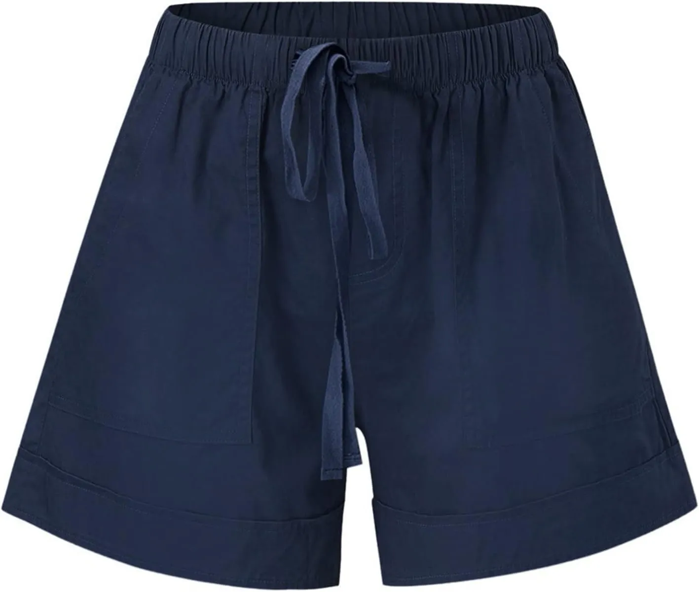 Shorts for Women 2024 Drawstring High Waisted Summer Bermuda Shorts Soft Trendy Lounge Shorts Beach Vacation Shorts