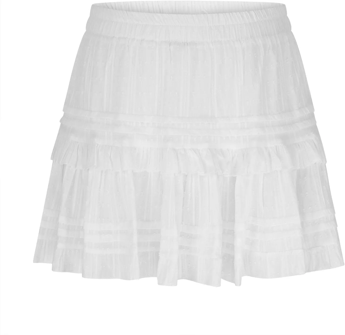 Summer Skirts for Women Trendy Tiered Ruffle Mini Skirts Comfy Elastic Waist A-Line Chiffon Short Skirts