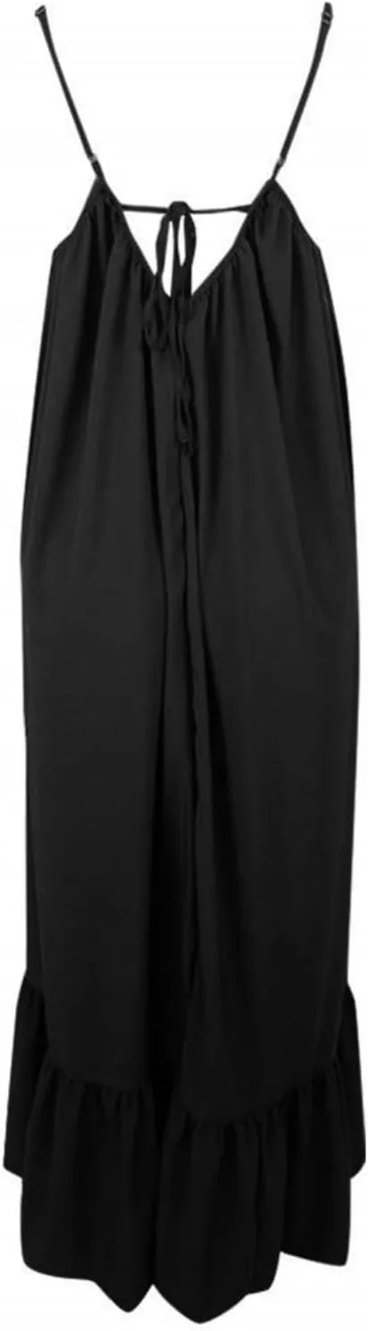 Wedding Guest Dress for Women Sexy Spaghetti Strap Backless Maxi Dress Summer Flowy Swing Dresses Fashion 2025